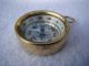 Brass Pocket Compass Magnetic Nautical Camping Hiking White Face Compasses photo 1