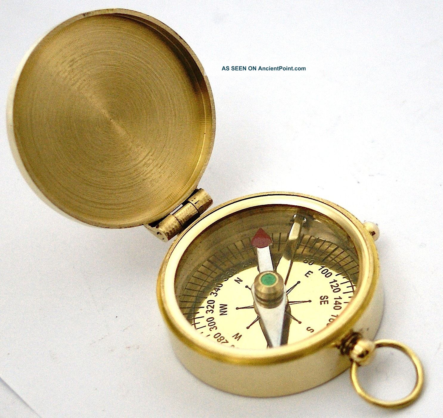 Brass Direction Compass Pocket Compass - Epstein London Compasses photo