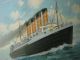 Fred Pansing Lithograph Rms Lusitania Ship White Star Lines Adv.  Poster Other photo 1