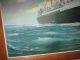 Fred Pansing Lithograph Rms Lusitania Ship White Star Lines Adv.  Poster Other photo 6