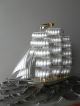 Large Old Signed Japanese 3 Masted Sterling Silver 985 Ship By Takehiko Japan Other photo 1