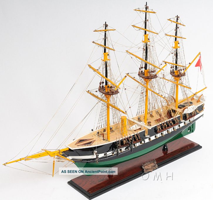 Fregatten Jylland Wood Steam Tall Ship Boat Model 39 
