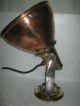 Vintage Ship Marine Electric Spot Search Light Made Of Brass & Copper - Rare Lamps & Lighting photo 5
