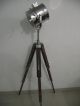 New X Large Searchlight Lamp With Natural Wood Stand,  Home Decor Lamps & Lighting photo 1