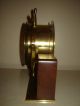 1979 Seth Thomas Vintage Helmsman Ships Bell Clock Brass W/ Base Clocks photo 1