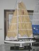 1901 Columbia Sailboat Model Hand Made Vintage Classic Model Ships photo 8