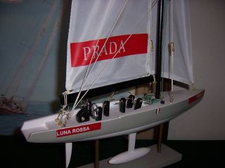 Prada Team Luna Rossa Sailboat Model Americas Cup Yacht Race - Day Collector Ship photo