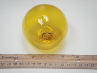 Reproduction Yellow Glass Float Fishing Ball 3 