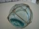 Old Japanese Glass Fishing Float Rare Vintage Buoy Ball Fishing Nets & Floats photo 2