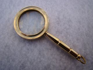 Brass Magnifying Glass Mini Magnifier 2.  5 