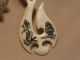 Scrimshaw Ox Bone Maori Pendant Mermaid & Ship Scrimshaws photo 2