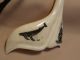 Scrimshaw Ox Bone Maori Pendant Humpback Whale & Ship Scrimshaws photo 1