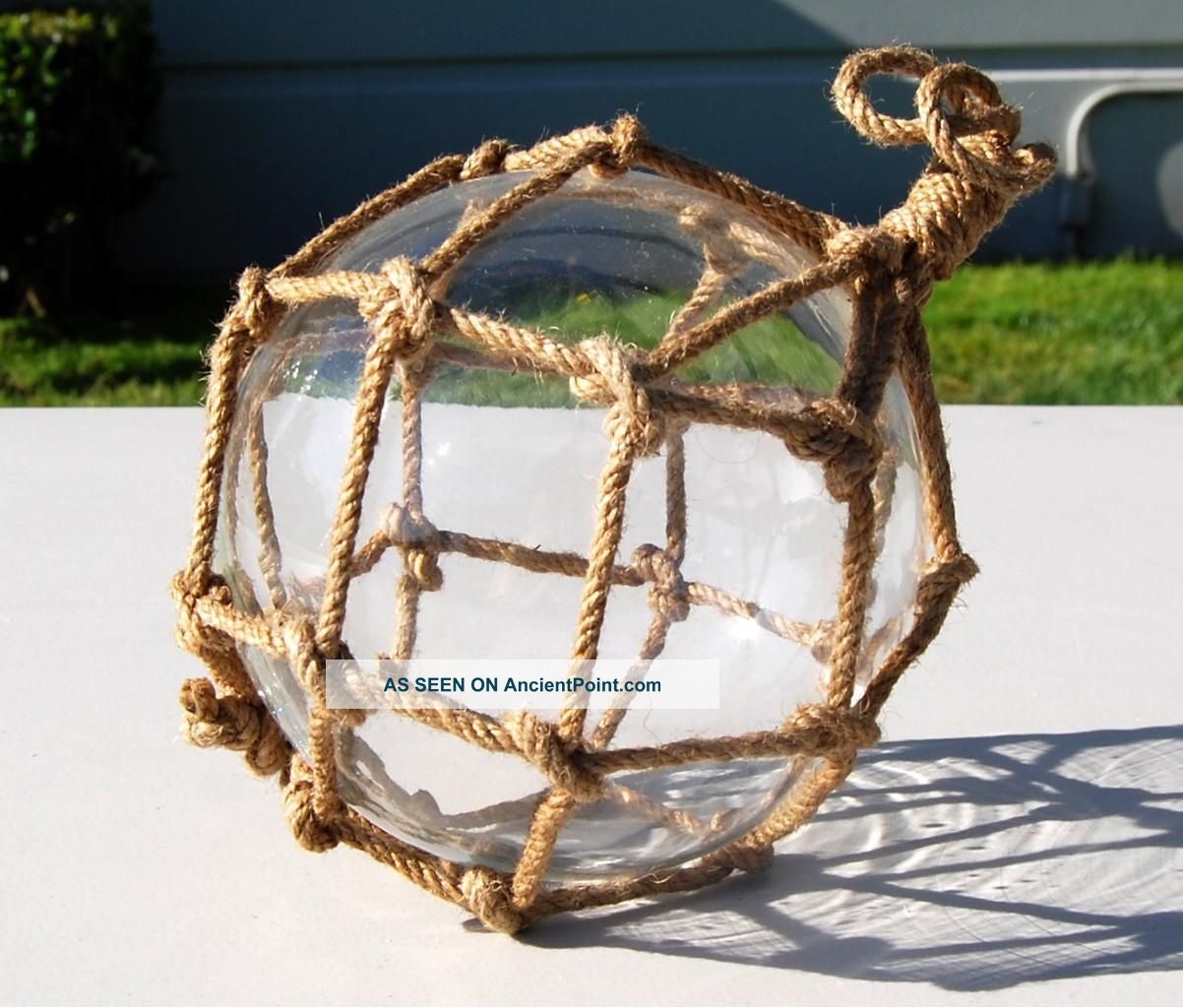 Clear Glass Japanese Fishing Float 4 