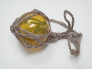 Yellow Glass Float Fishing Ball Buoys 3 