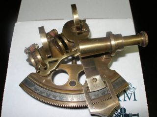 Nautical Collectible Desktop Bronze Pocket Sextant From Authentic Models Nigb photo