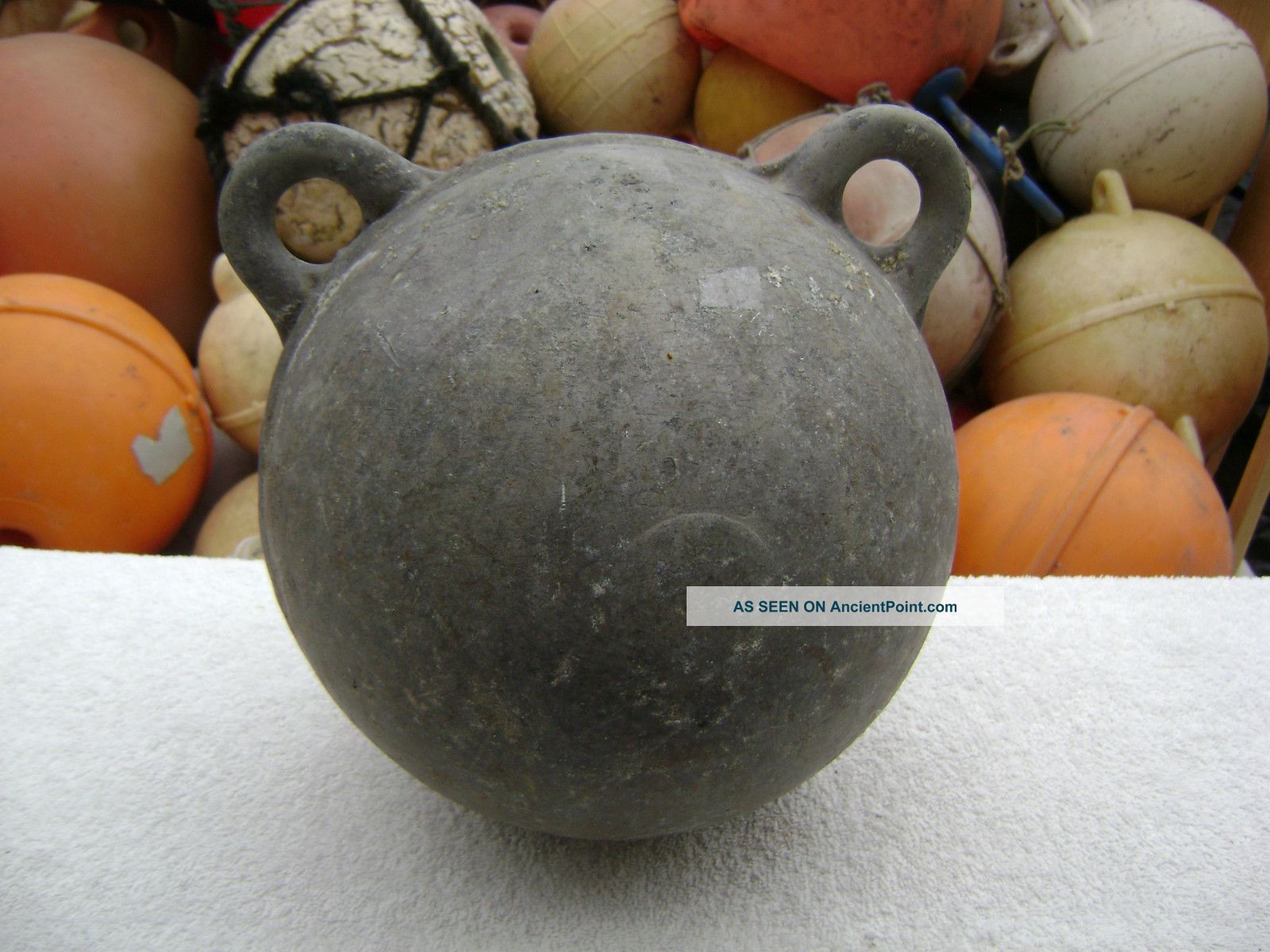 9 Inch Metal Mooring Net Fishing Float Buoy Bouy Ball Fishing Nets & Floats photo