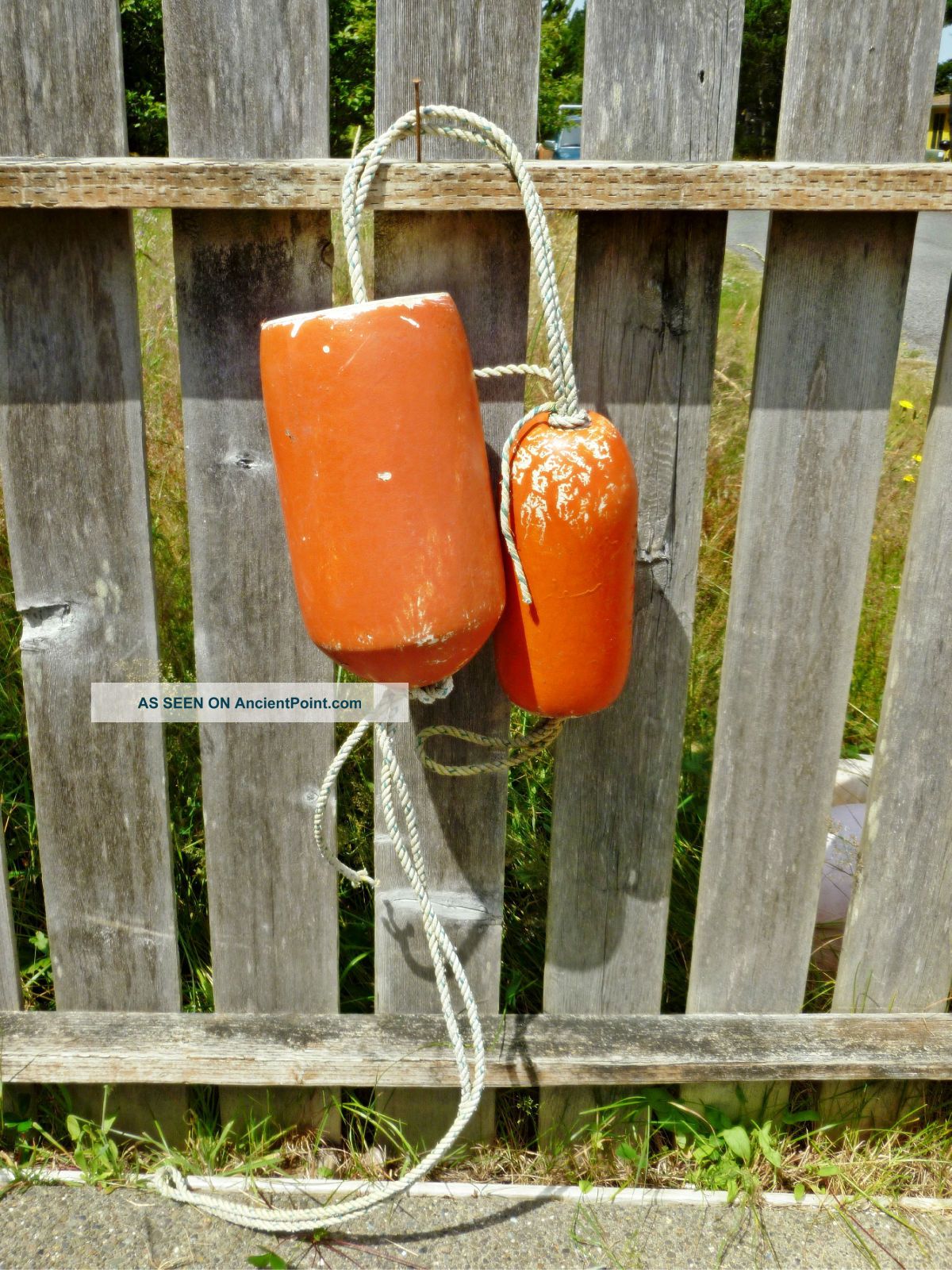 2 Beachcombed Crab Floats Buoy Bouy Net Fishing Fish Shrimp Lobster 30 Fishing Nets & Floats photo