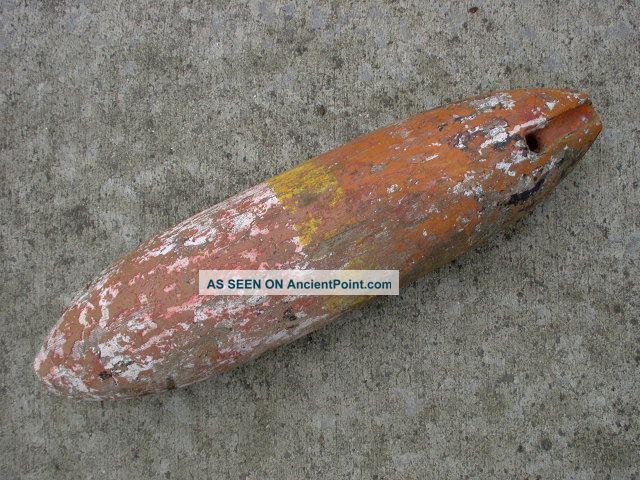 Old Cedar Fishing Fish Net Floats Crab Buoy Fishing Nets & Floats photo