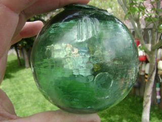 (864) Korean Glass Float Ball Buoy Wp 66 111 Marking photo