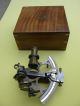 Nautical Brass Sextant With Wooden Box Sextants photo 2