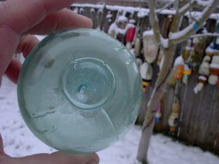 Rare Korean Glass Float Ball Buoy 2 Slash On Seal photo