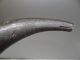 Antique Scrimshaw Bull Horn Carving Old Art Artwork Whale Design Figurine Nr Scrimshaws photo 8