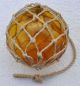 1920s Sweden Rare & Brown Bubbly Glass Small Buoy Float Net Fishing Nets & Floats photo 2