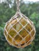 1920s Sweden Rare & Brown Bubbly Glass Small Buoy Float Net Fishing Nets & Floats photo 5