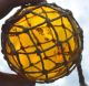 1920s Sweden Rare & Brown Bubbly Glass Small Buoy Float Net Fishing Nets & Floats photo 7
