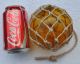 1920s Sweden Rare & Brown Bubbly Glass Small Buoy Float Net Fishing Nets & Floats photo 8