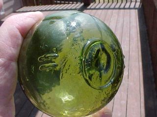 Japanese Green Glass Float Color & Mark Ll photo