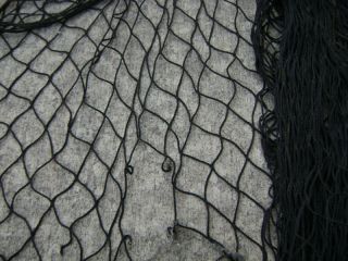15 X 16 Alaskan Seine Black No Knot Fishing Fish Net photo