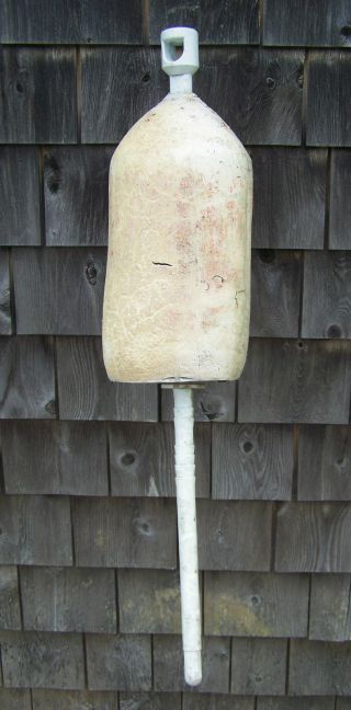 Large Authentic Maine Lobster Trap Buoy Float - Ww - J16 photo