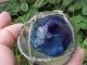 Japanese Glass Float Dark Blue Dot Seal Button Fishing Nets & Floats photo 1