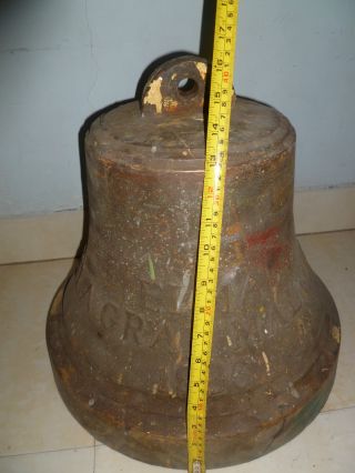 Marine Vintage Ship Brass Bell From Vessel 