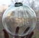 1920s Estonia Olive Clear Heavy Bubbly Glass Buoy Float 1 Fishing Nets & Floats photo 6