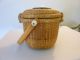 Nantucket Lightship Basket Purse By Paul F.  Whitten - Authentic Vintage Folk Art photo 4