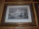 4 Antique Ship Nautical Framed Colored Engravings England Prints 1850 ' S Old $125 Other photo 1