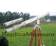 Nickel Plated Brass Double Barrel Griffith Astro Telescope With Wooden Stand Telescopes photo 2