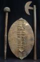 Authentic 19thc Zulu Knobkerrie,  Axe And Shield Other photo 1