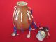 Unusual Old Ornate West Timor Gourd Lime Pot Pacific Islands & Oceania photo 5