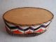Native American Bark Oval Box Decorated With Quills Native American photo 2