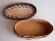 Native American Bark Oval Box Decorated With Quills Native American photo 3