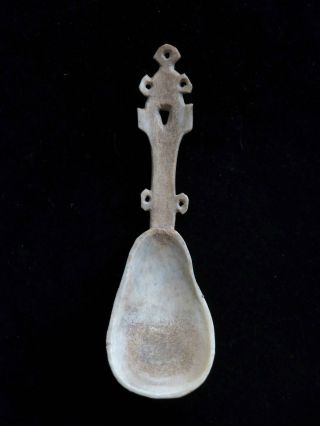 Antique Carved Lapland Spoon From Scandinavia - Probably 19th - Early 20 Century photo