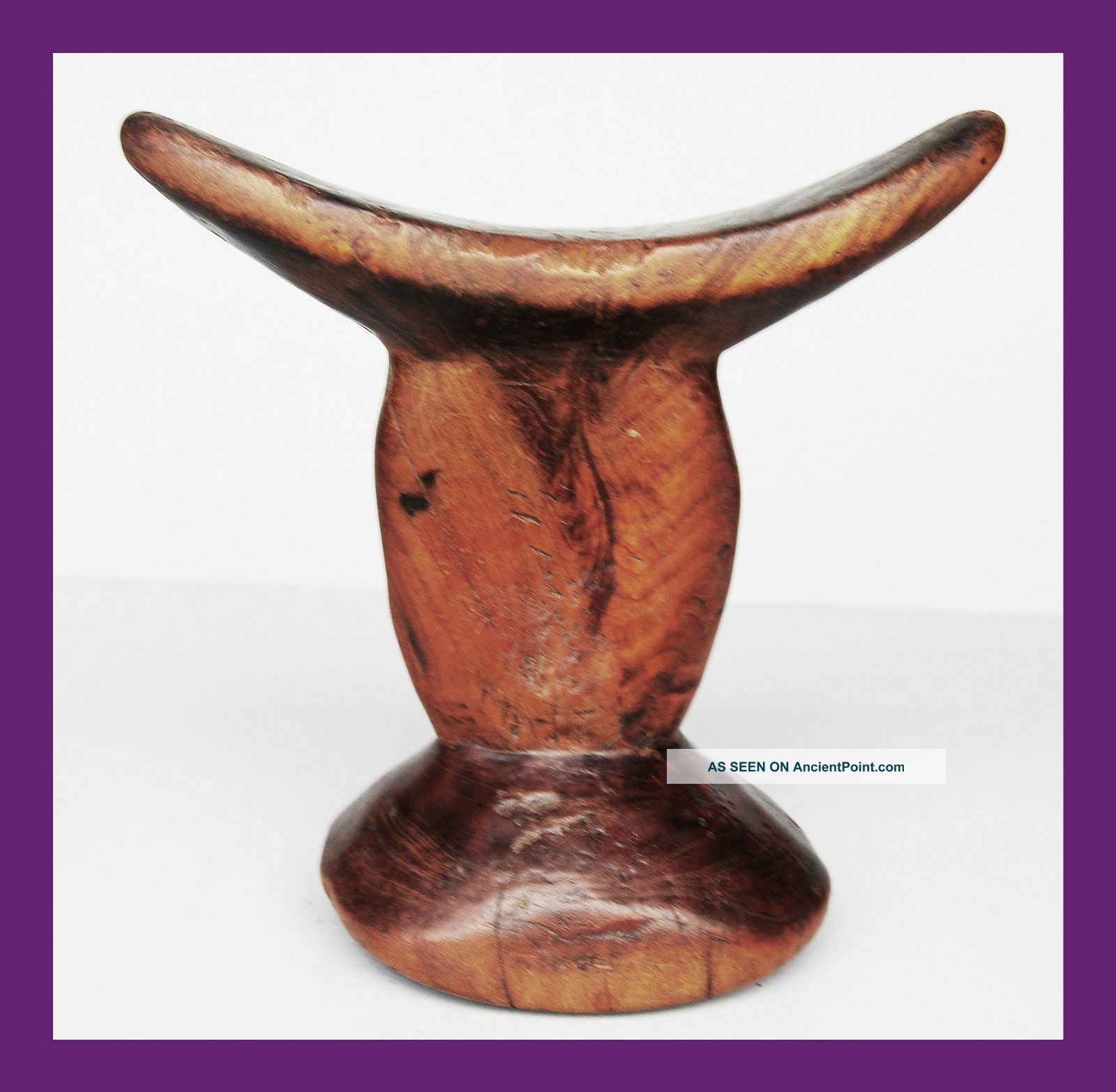 Well Patinated Ethiopian Headrest With Well Balanced Form Other photo