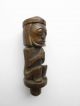 An Antique Batak Carved Wooden Stopper - Early 20th Century (nias Dayak) Pacific Islands & Oceania photo 3