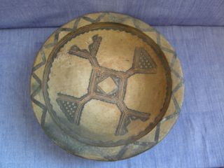 Old Berber Imazhigen Touareg Pottery Dish photo
