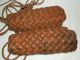 Antique Russian Lapti Bast Shoes Footwear Fiber From Bark Of Linden Tree Other photo 1