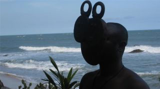 African Tribal Collection - Twin Baule Goli Mask,  Cote D ' Ivoire Dan photo
