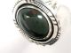 Navajo Chunky R.  B (running Bear) Sterling Silver Bloodstone Agate Ring Native American photo 1